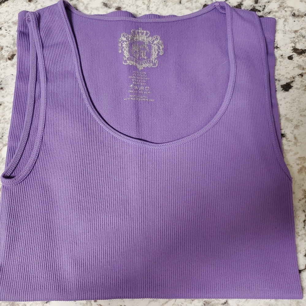 Women's Original Seamless Ribbed Purple Tank Top